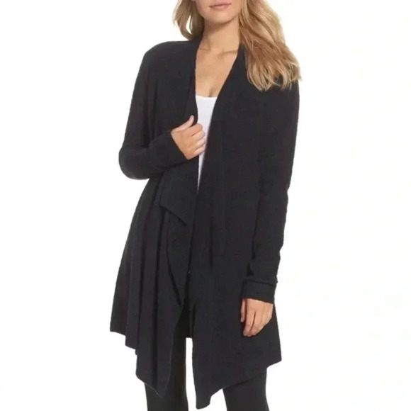 Barefoot Dreams Sweaters - NWT BAREFOOT DREAMS Black Bamboo Chic Lite Calypso Wrap